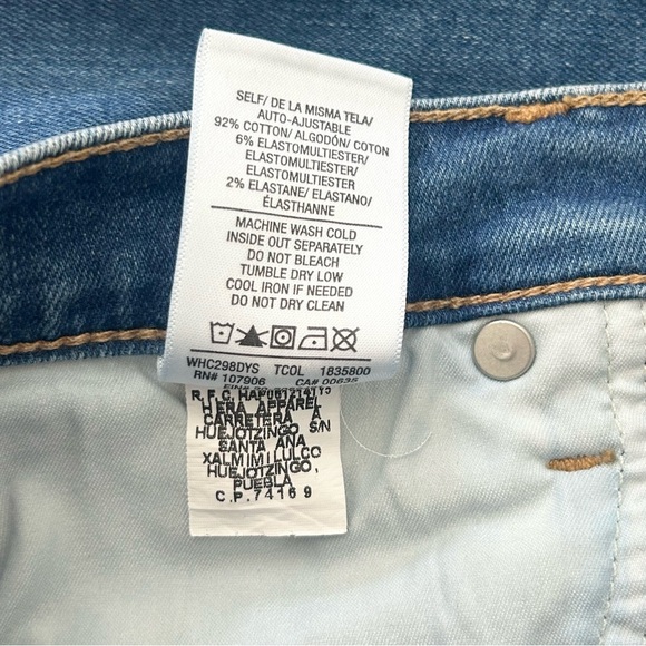 Hudson Jeans Barbara Straight Leg Denim Pants Ankle High Waist Blue Size 26 - Picture 15 of 16